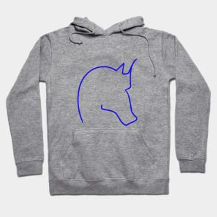 Blue Horsehead Hoodie